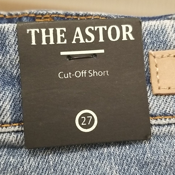 💕BLANKNYC💕 Astor Cut Off Shorts Sun Rainbow Embroidered Denim Raw Hem 27 NWT - Picture 9 of 13